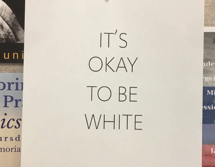 This poster was found in Lathrop Hall by Professor Meg Worley on Thursday, November 1.