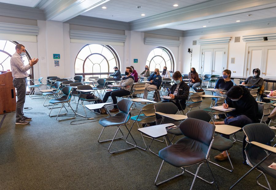 As virus cases surge, the University is now requiring masking in all University-operated indoor spaces and encouraging grab-and-go dining.