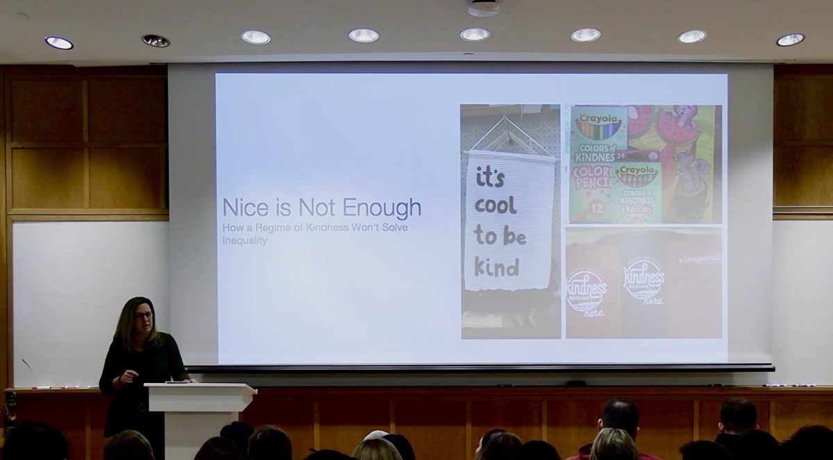 'Nice Is Not Enough': Visiting Speaker Discusses Why Kindness Culture Will Not Solve Inequality